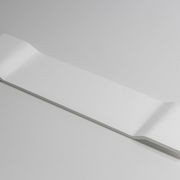 Messina Stone Bath Caddy in Matte White gallery detail image