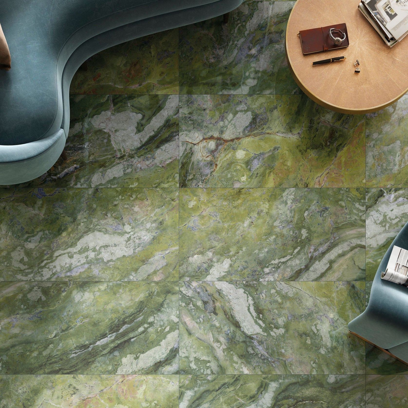 Milan Irish Green Polished 60x60 gallery detail image
