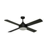 Milano DC  Matt Black + LED Light with 6 speed remote gallery detail image