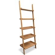 MILT Leaning Bookcase 66cm - Natural Oak gallery detail image
