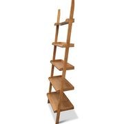 MILT Leaning Bookcase 66cm - Natural Oak gallery detail image