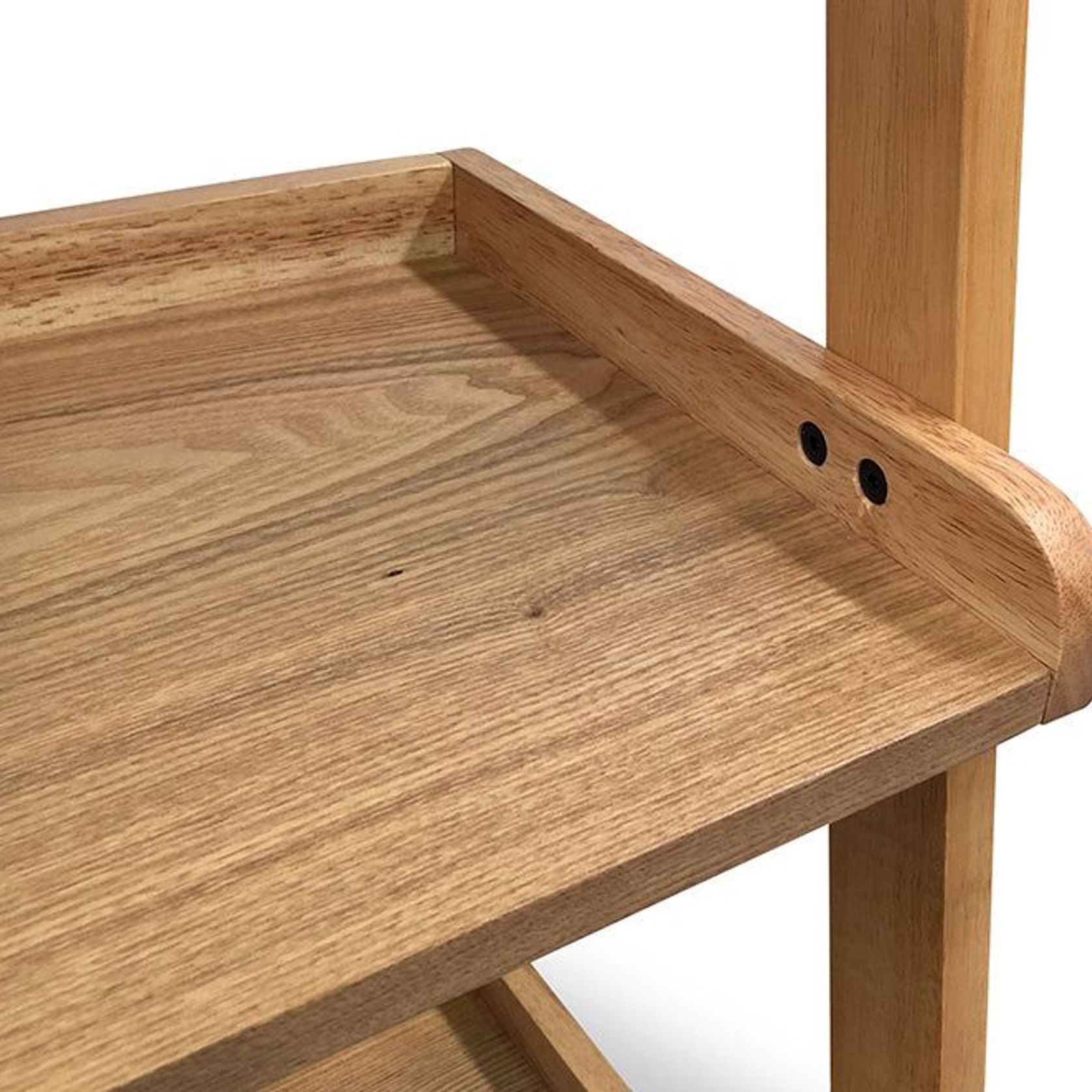 MILT Leaning Bookcase 66cm - Natural Oak gallery detail image