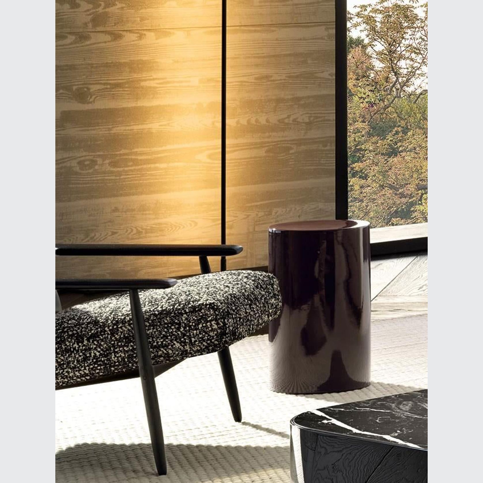 Pilotis Ceramic Side Table by Minotti gallery detail image