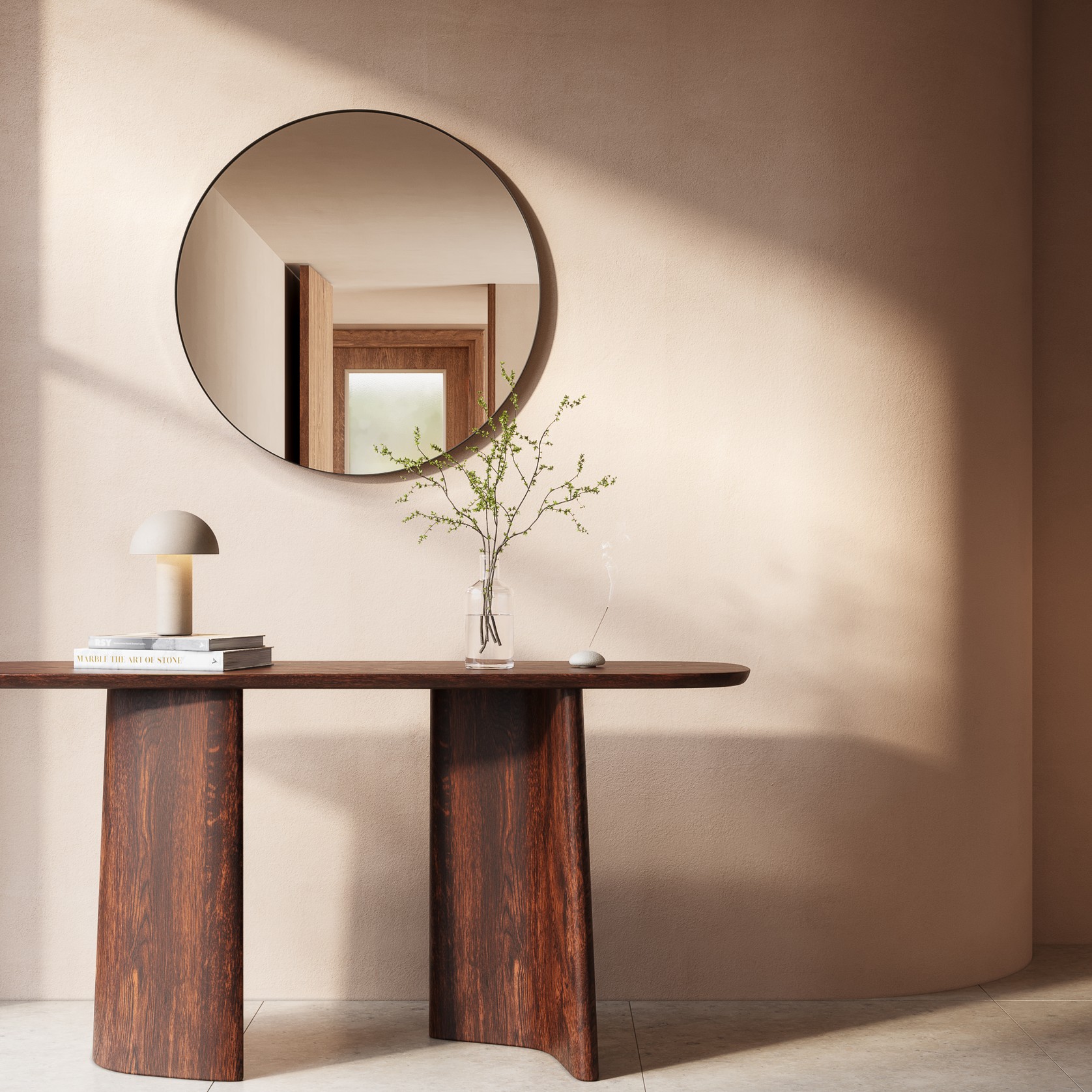 Round Mirror | Matte Black gallery detail image