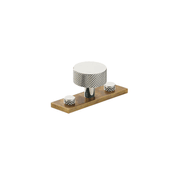 Armac Martin - Mix1 Diamond Knurled Knob w Back Plate gallery detail image