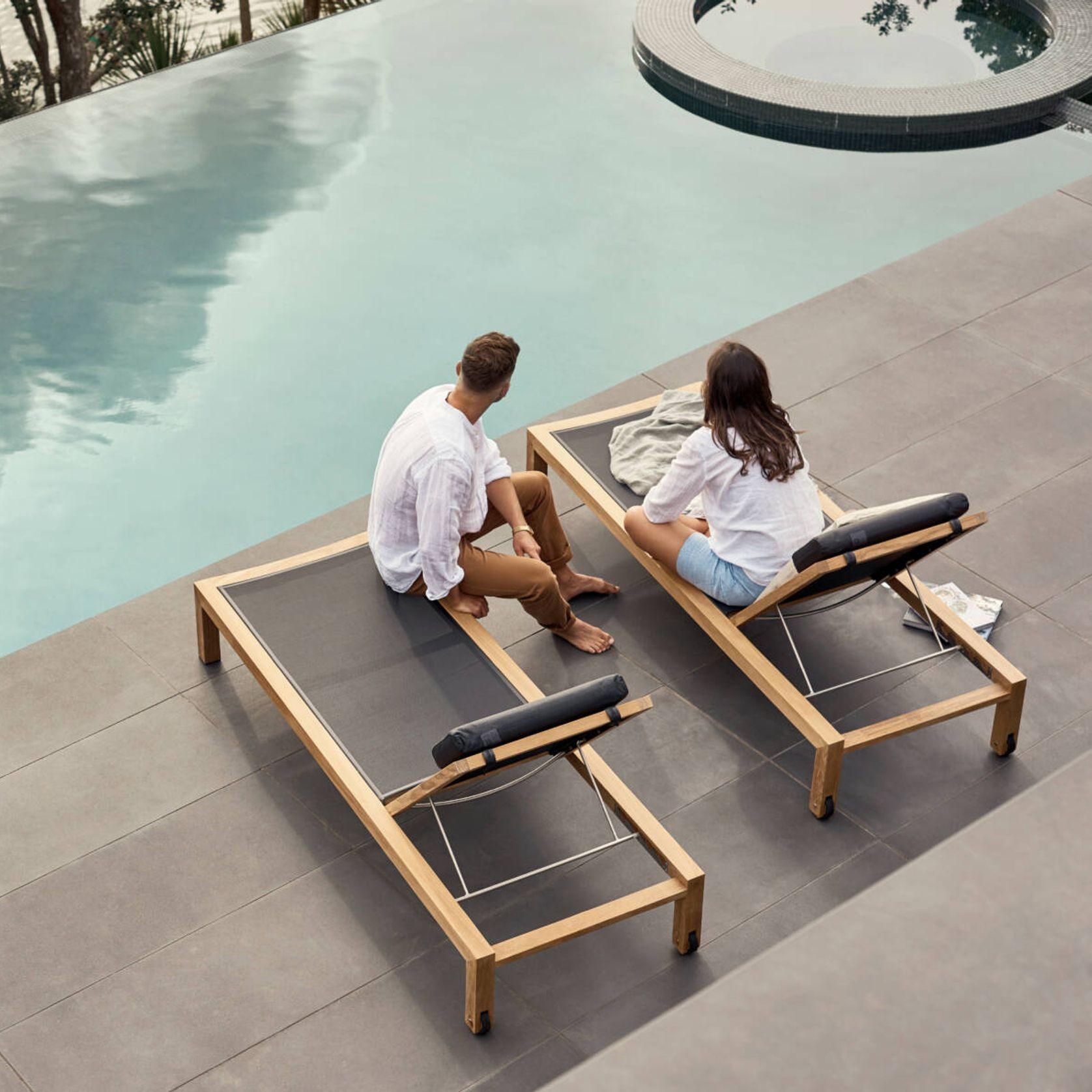 Mokaui Sun Lounger | Outdoor Furniture gallery detail image