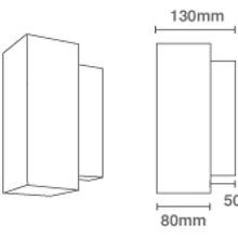 Mondo Blok Up Down Small Wall Light gallery detail image
