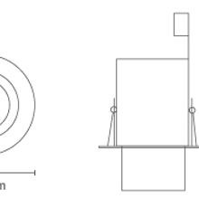 Mondo Round GU10 Snoot Downlight gallery detail image