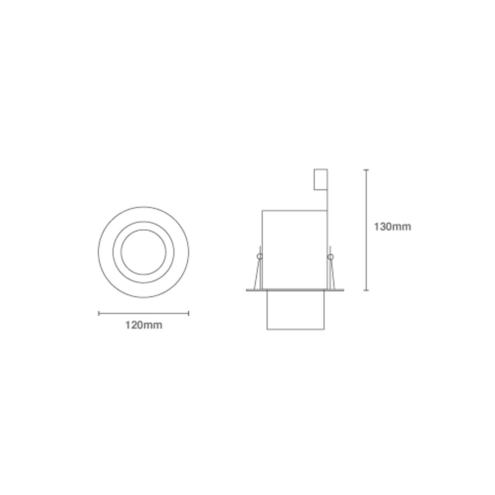 Mondo Round GU10 Snoot Downlight gallery detail image