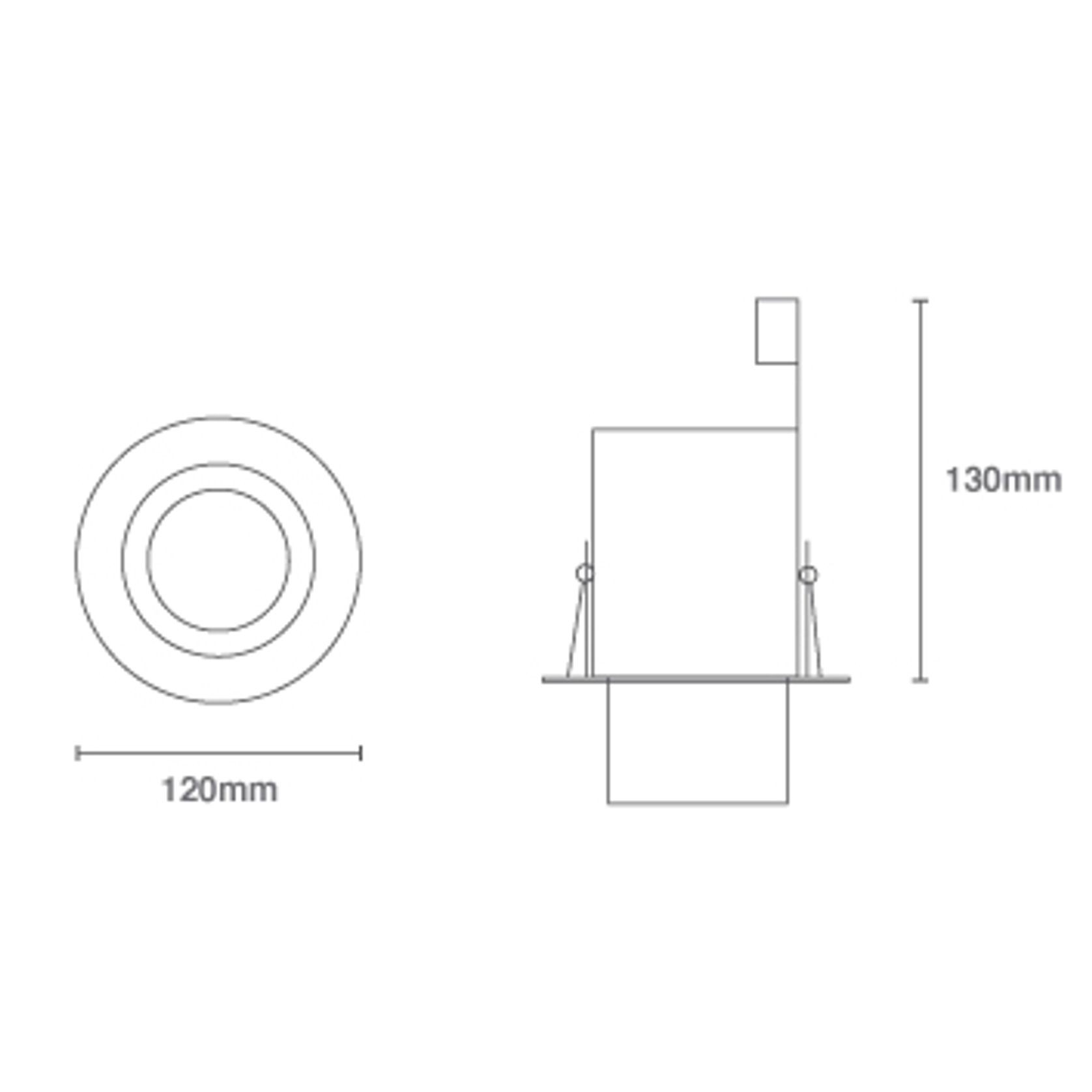 Mondo Round GU10 Snoot Downlight gallery detail image