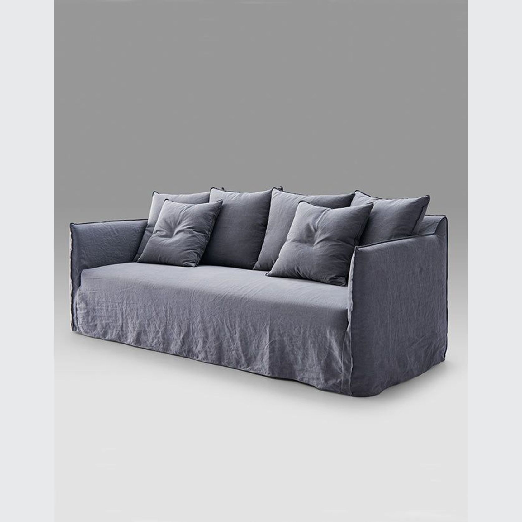 Montauk Slipcover Sofa Ash Grey ArchiPro NZ