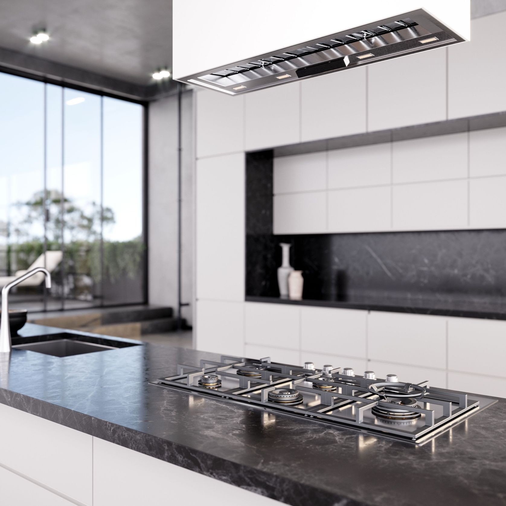 Monte Carlo 90 Super Deep Undermount Rangehood gallery detail image