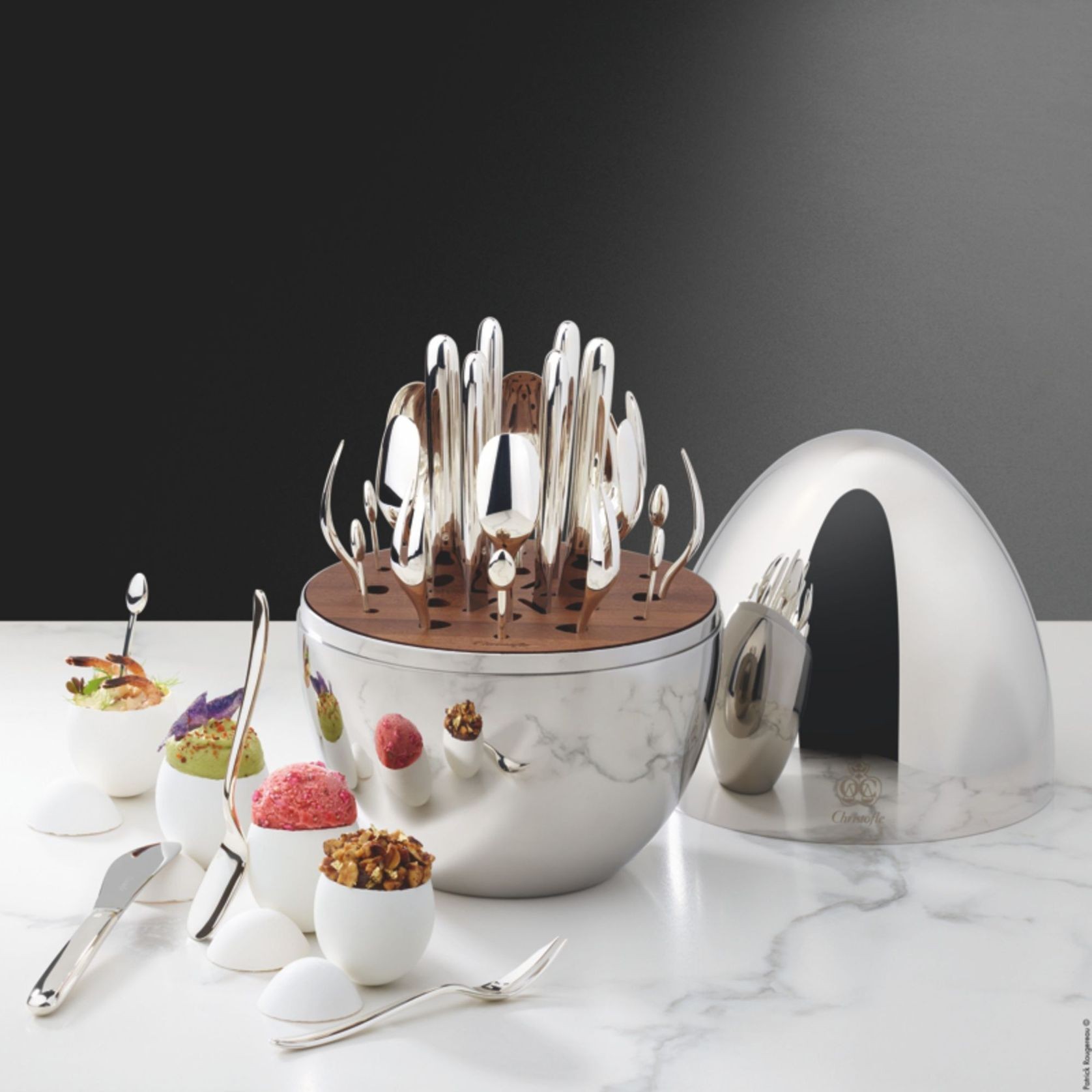 Mood Party Cutlery Accessory Set in Egg gallery detail image