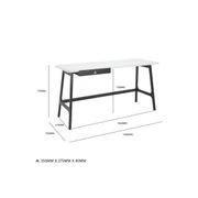 MOREY Study Desk - White & Black gallery detail image