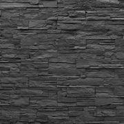 Strata Stone Wall Panels by Muros | Black Stacked Stone gallery detail image