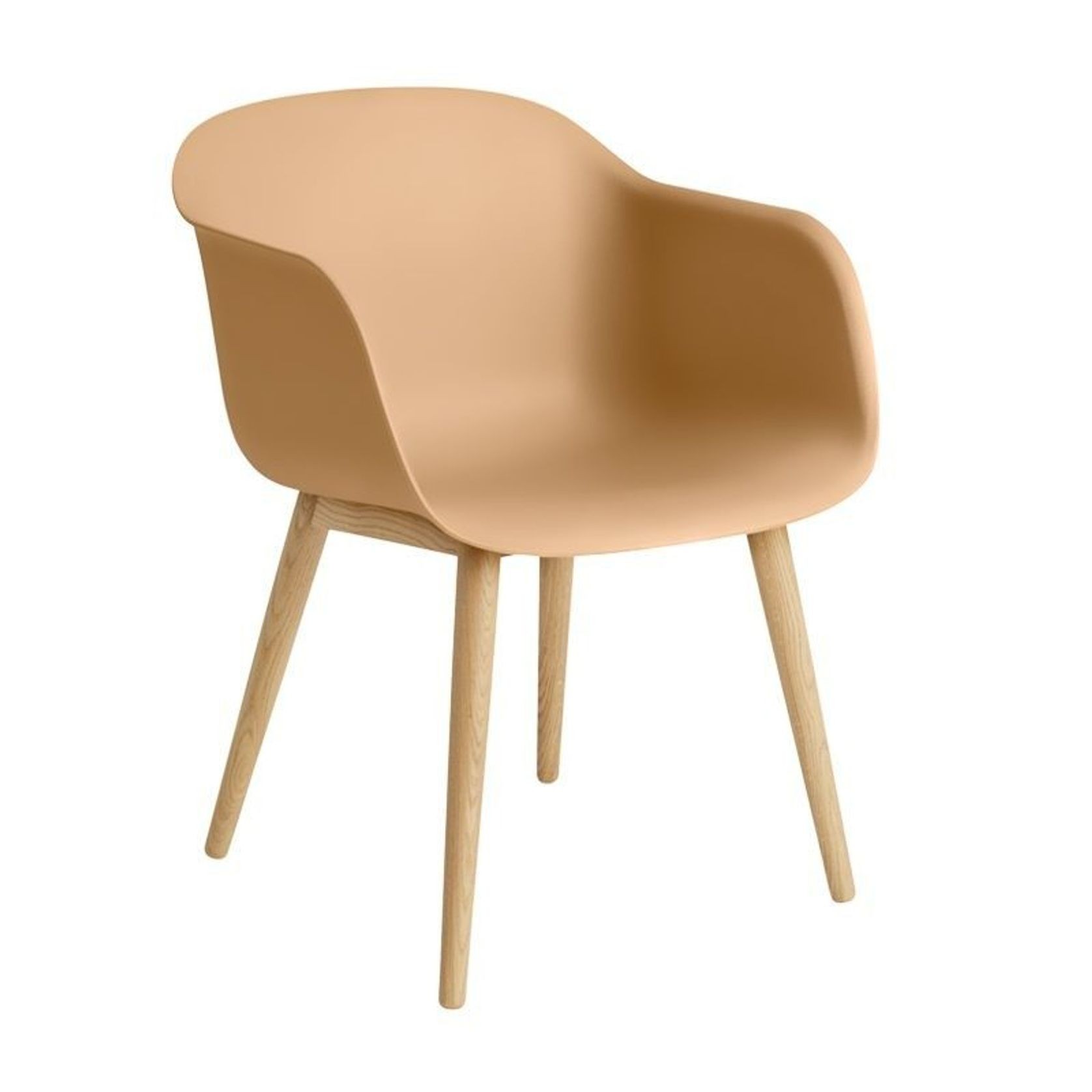 Fiber Armchair - Wood Base gallery detail image