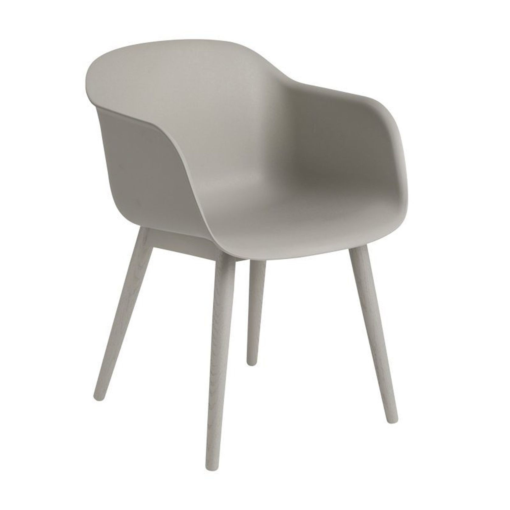 Fiber Armchair - Wood Base gallery detail image