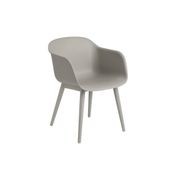 Fiber Armchair - Wood Base gallery detail image