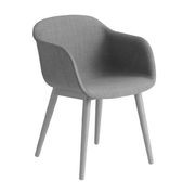 Fiber Armchair - Wood Base gallery detail image