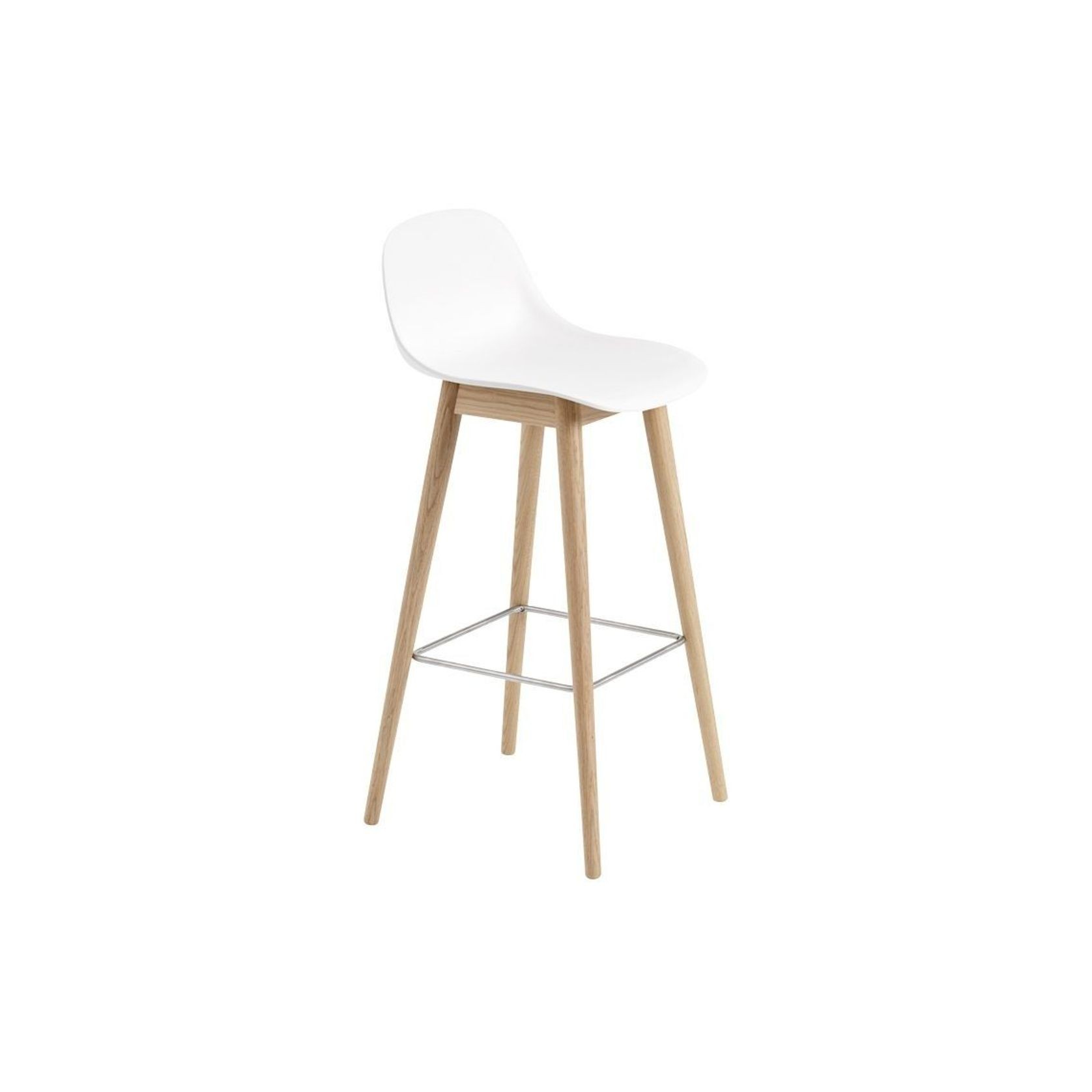 Fiber Barstool - Wood Base gallery detail image