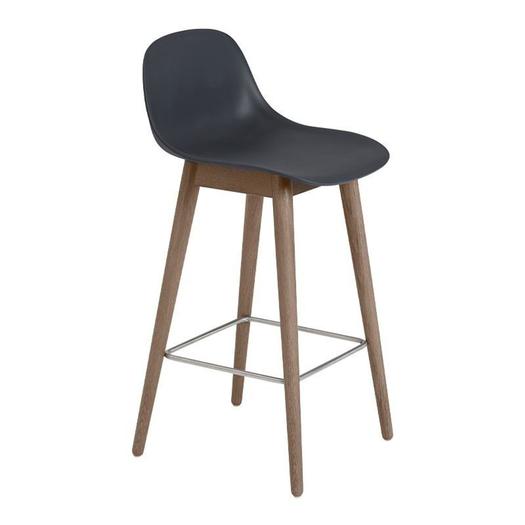 Fiber Counter Stool - Wood Base gallery detail image