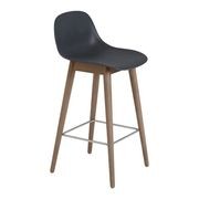 Fiber Counter Stool - Wood Base gallery detail image