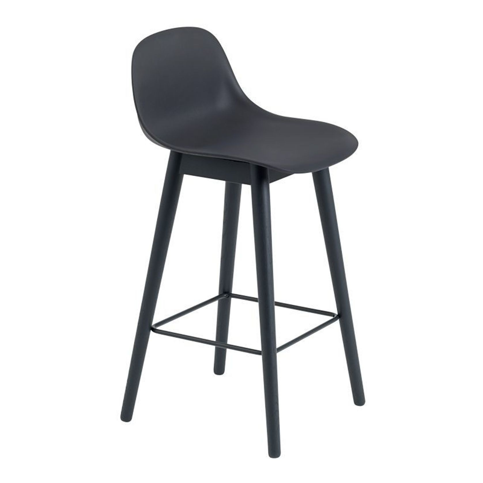 Fiber Counter Stool - Wood Base gallery detail image