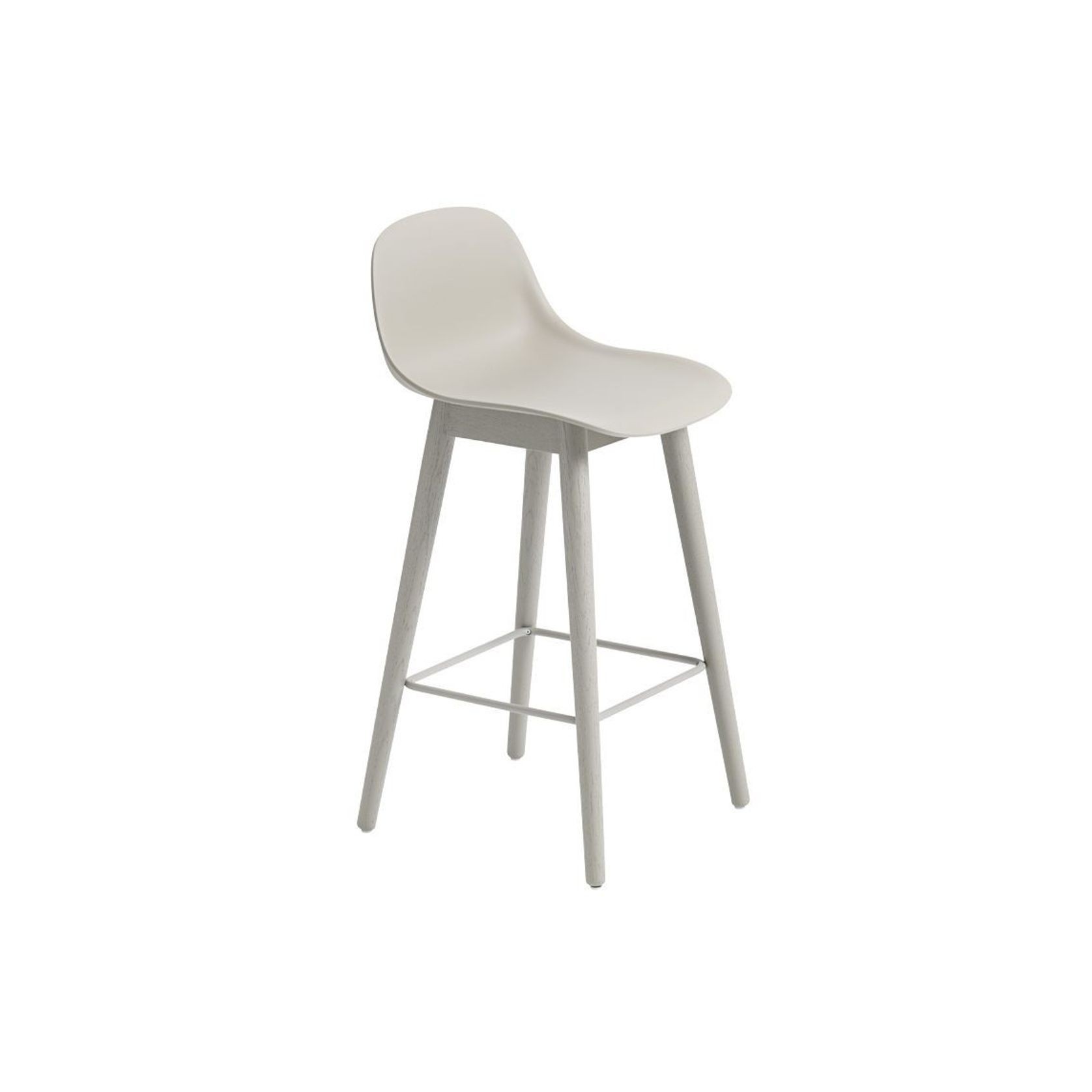 Fiber Counter Stool - Wood Base gallery detail image