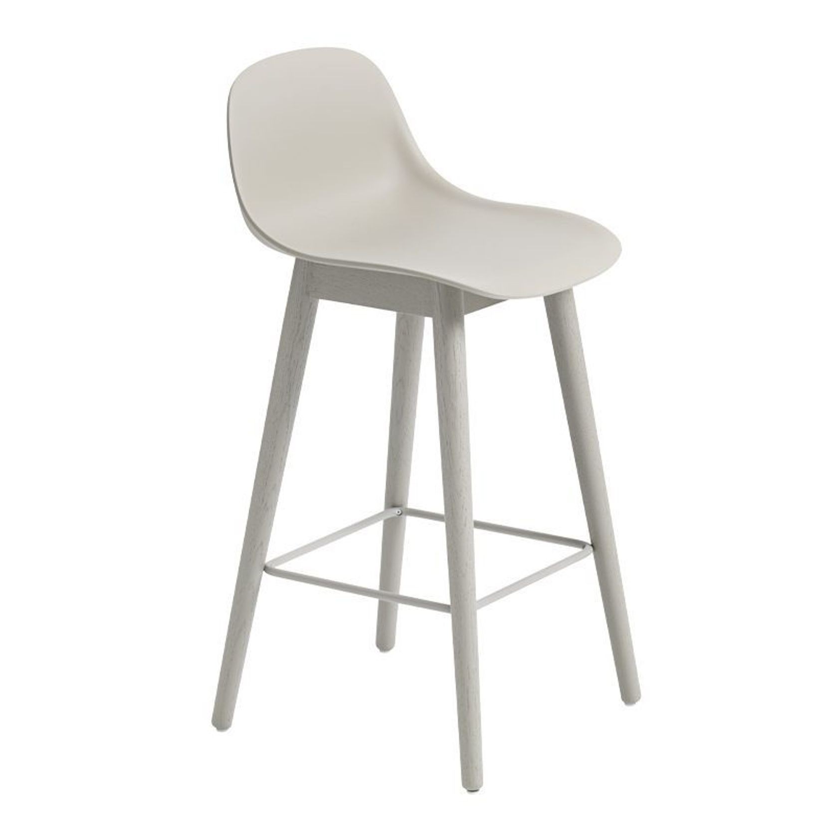 Fiber Counter Stool - Wood Base gallery detail image