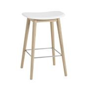 Fiber Counter Stool - w/o Back Rest - Wood Base gallery detail image