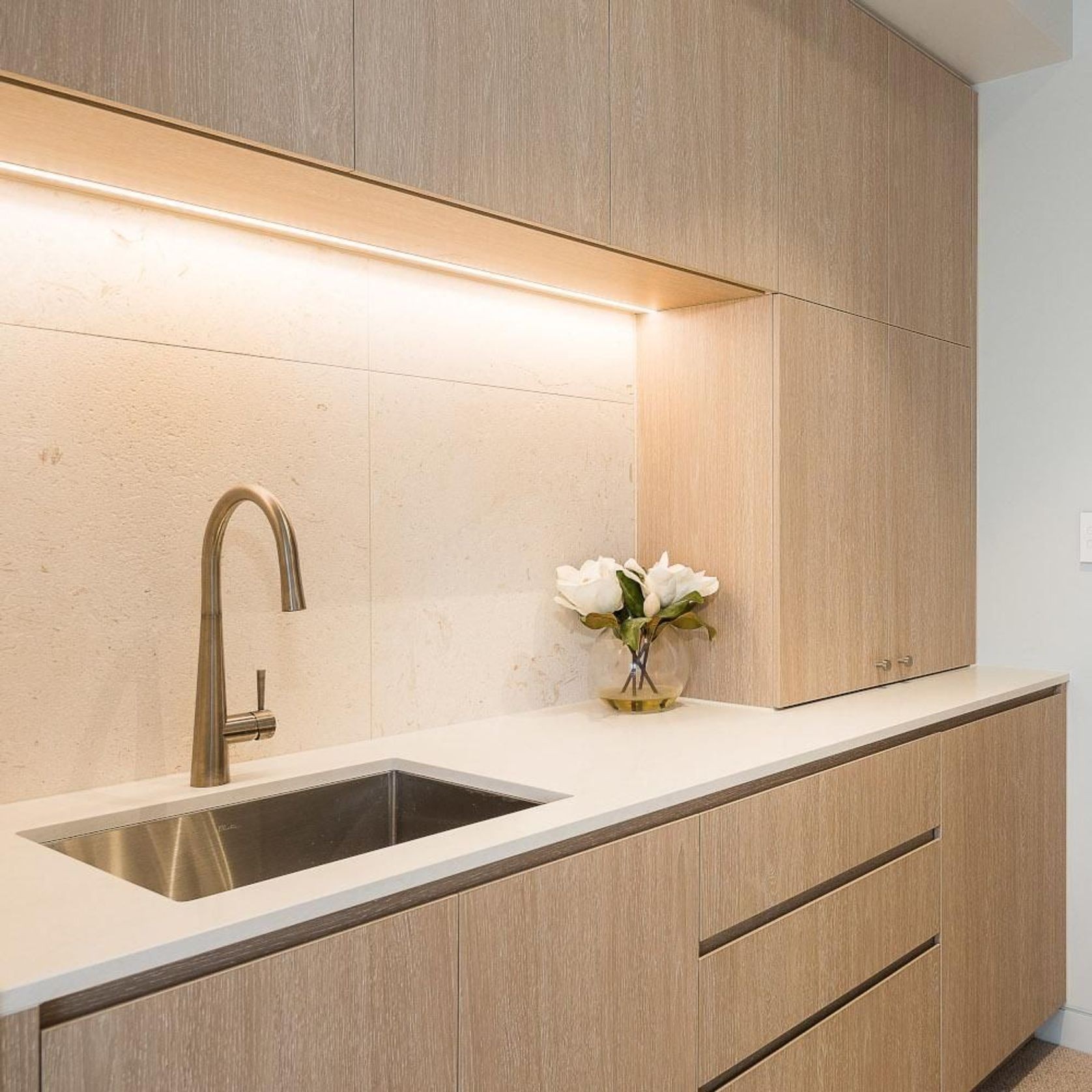 12mm Myra Beige Limestone Tiles - Sandblasted & Brushed gallery detail image