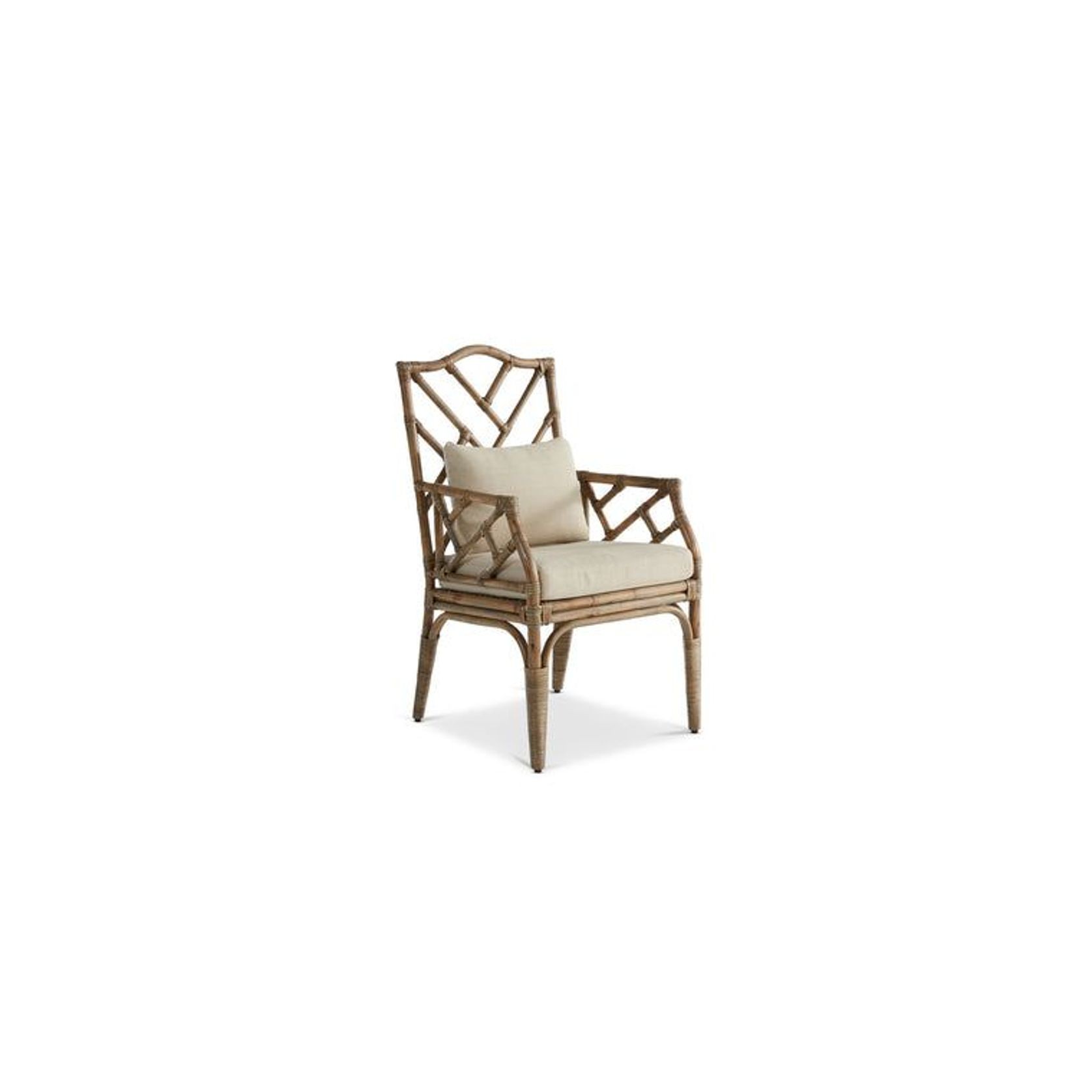 Chippendale Rattan Dining Armchair gallery detail image