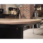 EASTON Sit Stand Electric Lift Executive Desk with Left Return 2.2m - Warm Oak & Black gallery detail image
