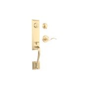 N2lok Seine Single Cylinder Entry Set Satin Brass gallery detail image