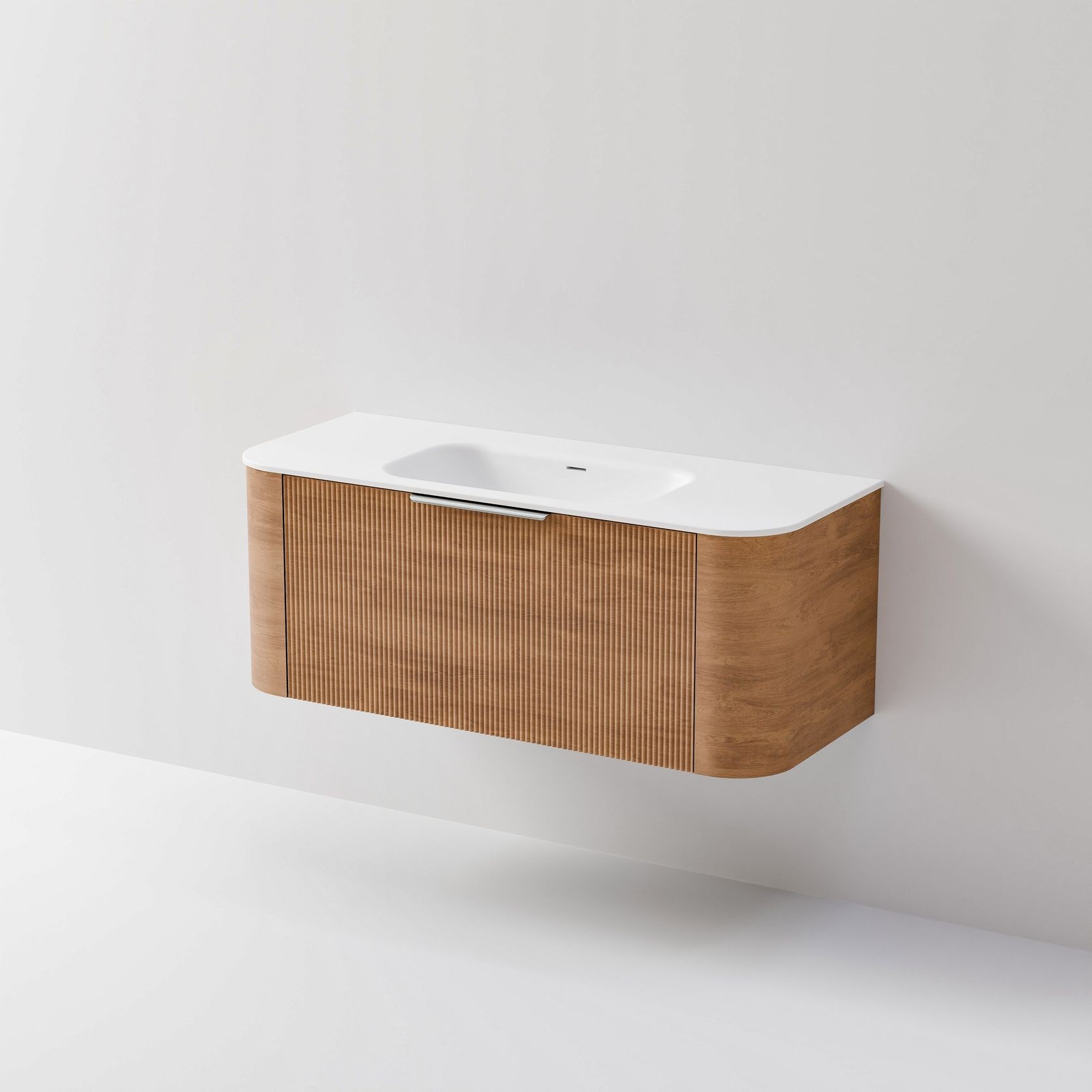 Nature 1200 Vanity | Inset Basin & Pillar Drawer Front gallery detail image