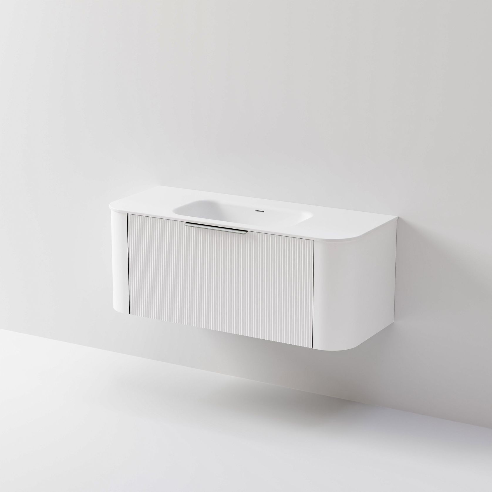 Nature 1200 Vanity | Inset Basin & Pillar Drawer Front gallery detail image