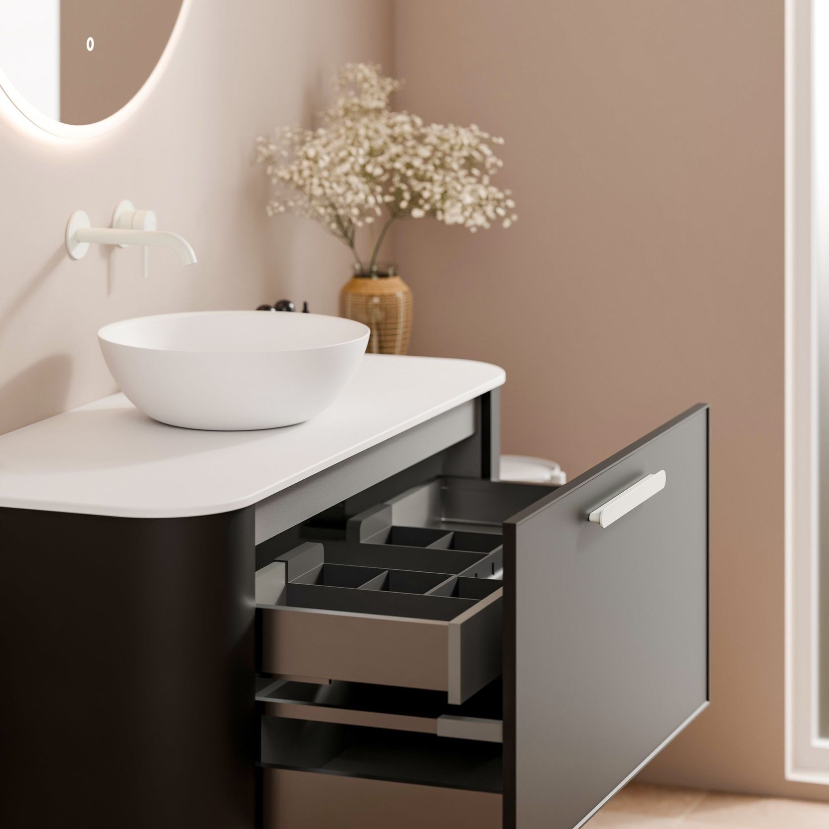 Nature 1200 Vanity | Inset Basin gallery detail image
