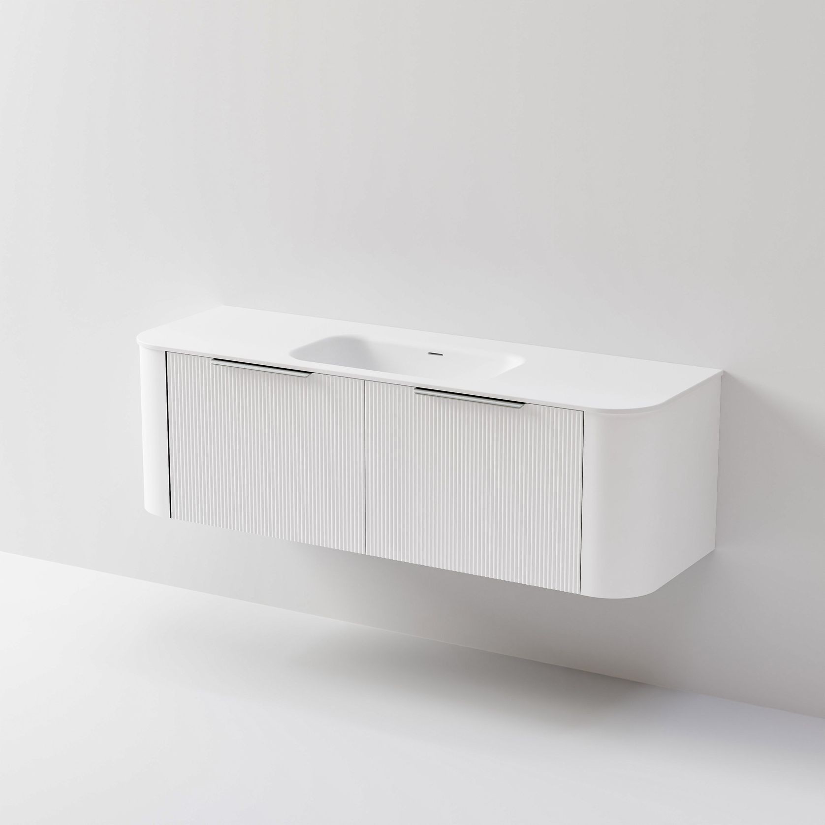 Nature 1500 Vanity | Inset Basin & Pillar Drawer Front gallery detail image