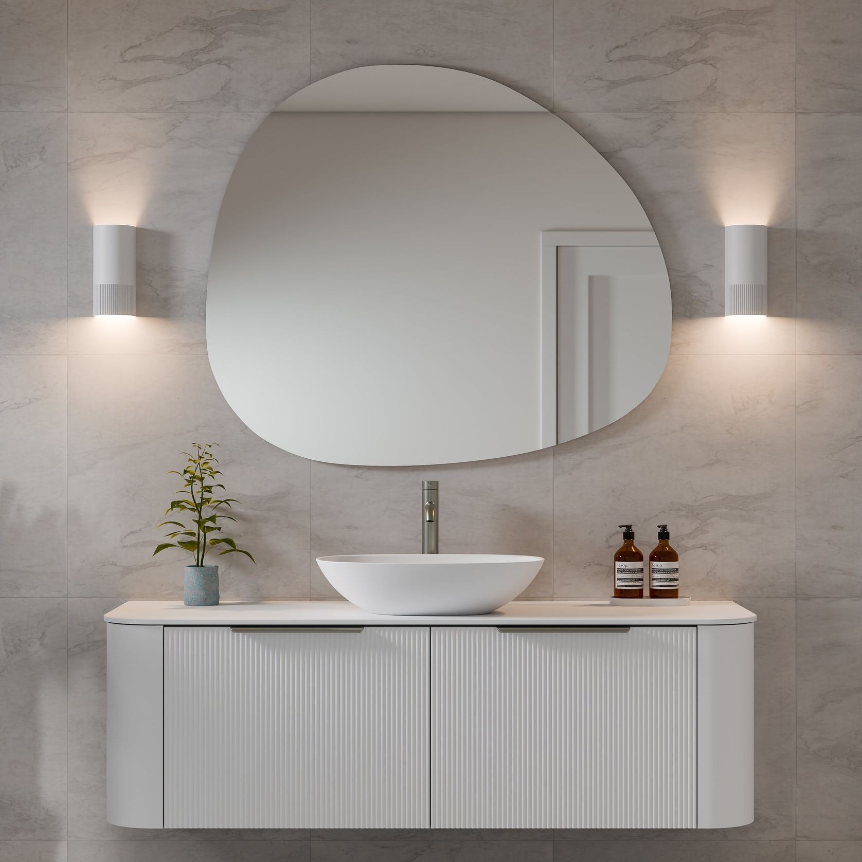 Nature 1500 Vanity | Single Inset Basin gallery detail image