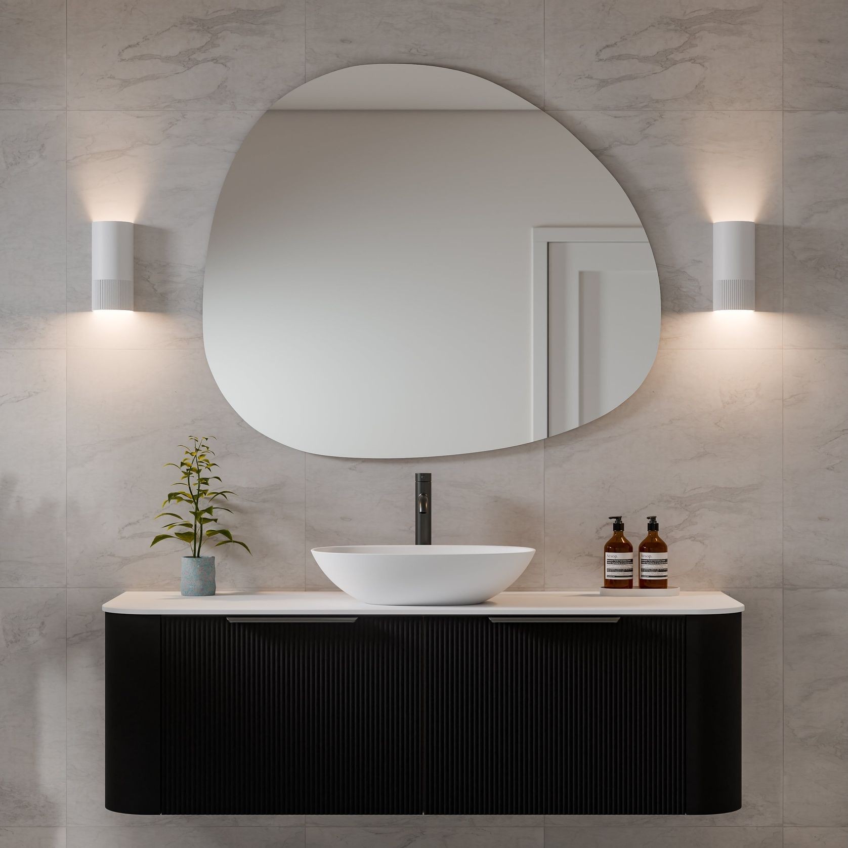 Nature 1500 Vanity | Single Inset Basin gallery detail image