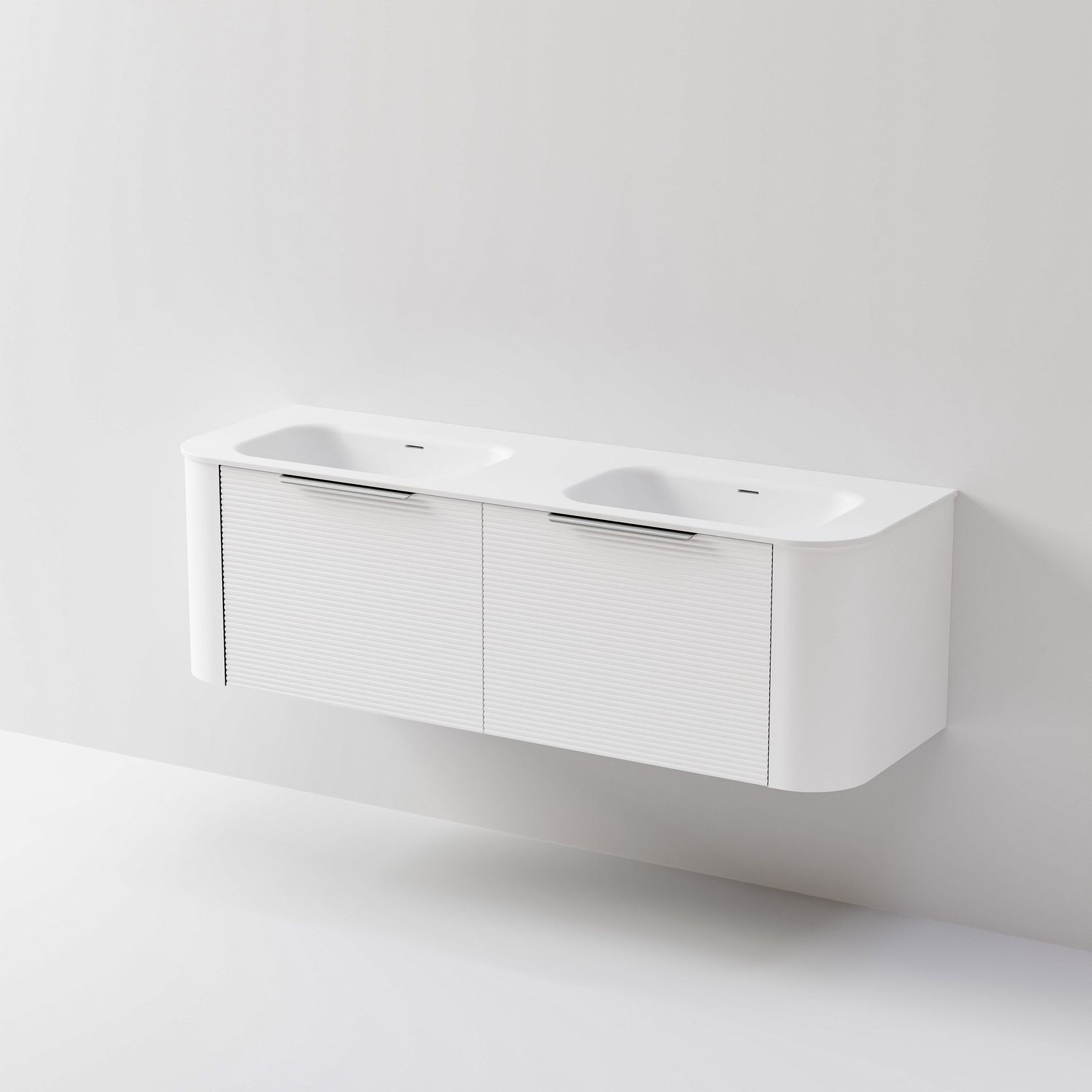 Nature 1500 Vanity | Double Inset Basin & Orchard Drawer Front gallery detail image