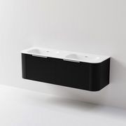 Nature 1500 Vanity | Double Inset Basin & Pillar Drawer Front gallery detail image