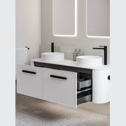 Nature 1500 Vanity | Double Inset Basin & Axel Drawer Front gallery detail image