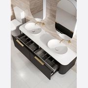 Nature 1800 Vanity | Double Inset Basin & Axel Drawer Front gallery detail image
