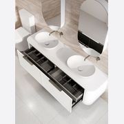 Nature 1800 Vanity | Double Inset Basin & Axel Drawer Front gallery detail image