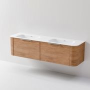 Nature 1800 Vanity | Double Inset Basin & Axel Drawer Front gallery detail image