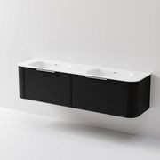 Nature 1800 Vanity | Double Inset Basin & Axel Drawer Front gallery detail image