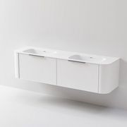 Nature 1800 Vanity | Double Inset Basin & Axel Drawer Front gallery detail image