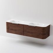 Nature 1800 Vanity | Double Inset Basin & Axel Drawer Front gallery detail image