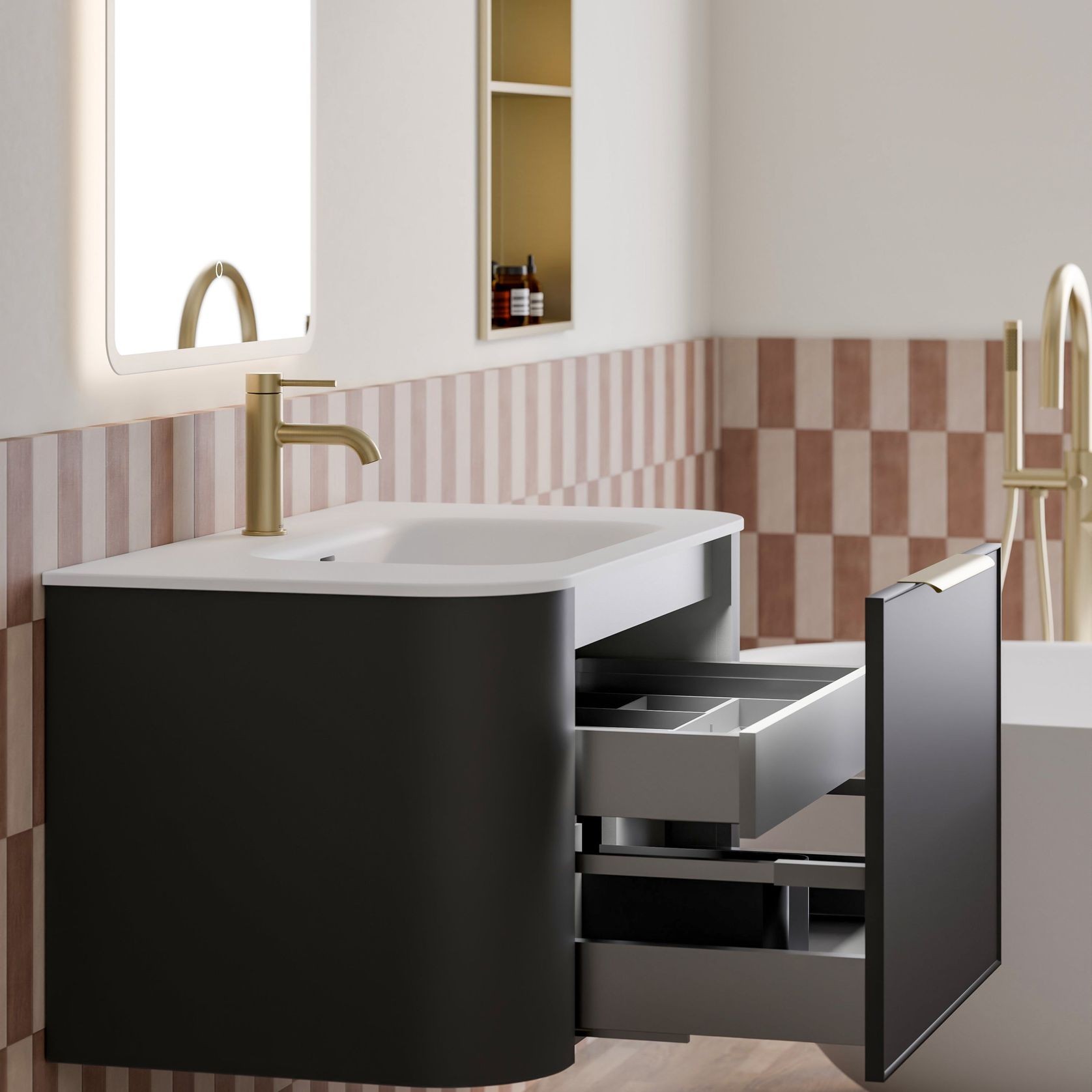 Nature 900 Vanity | Inset Basin gallery detail image